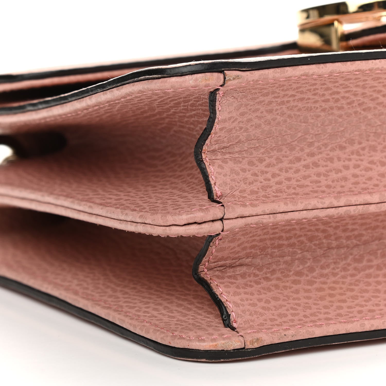 Gucci Dollar Calfskin Small Interlocking G Shoulder Bag Soft Pink 10 of 12