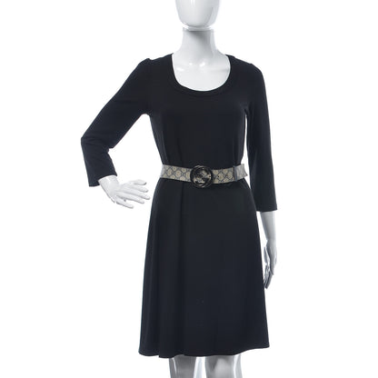 Gucci GG Plus Monogram Interlocking G Belt 110 44 Blue 2 of 9