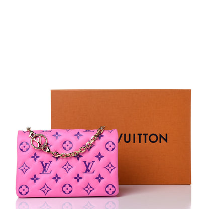 Louis Vuitton Lambskin Embossed Monogram Vuittamins Pochette Coussin Rose Violet 12 of 12
