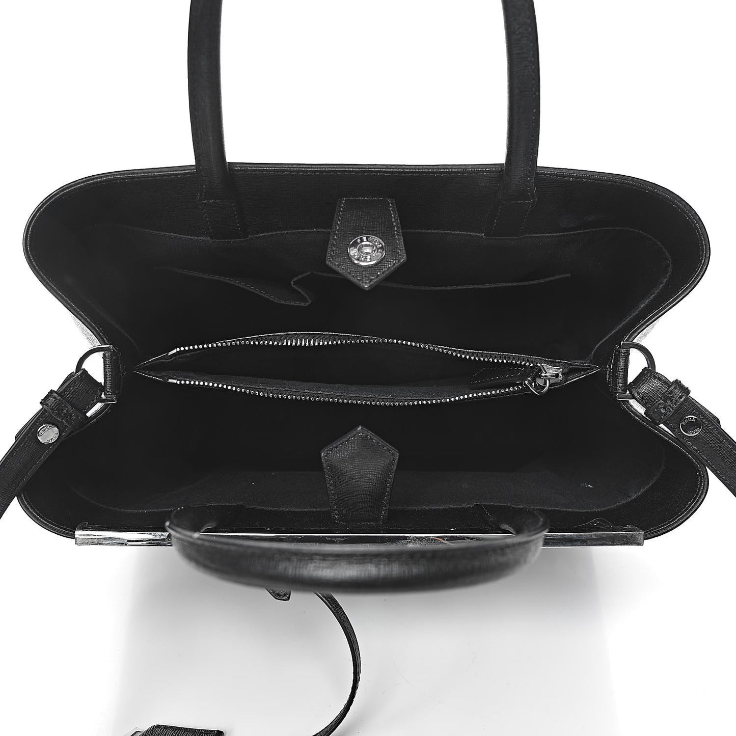 Vitello Elite Studded Monster Medium 2Jours Tote Black