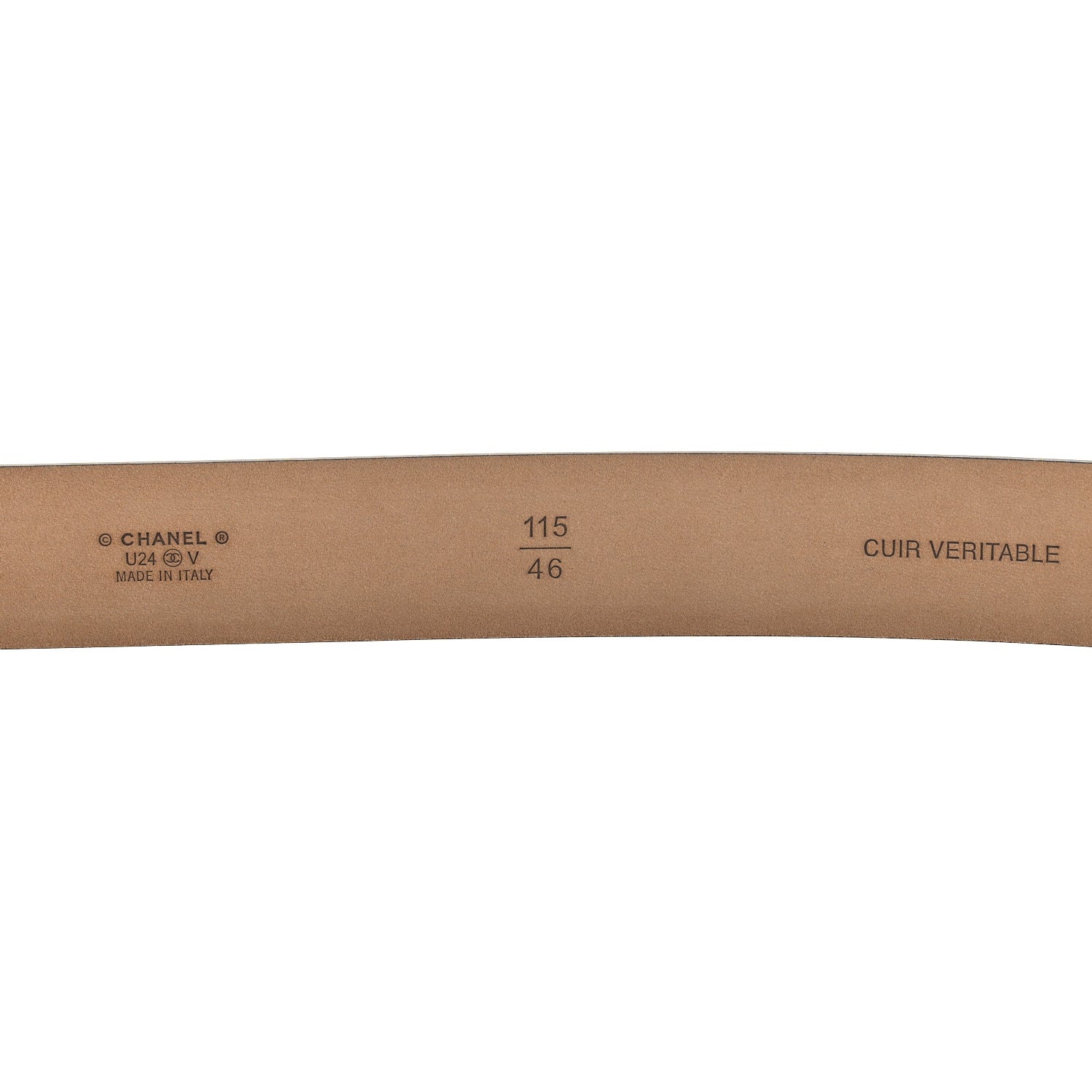 Chanel Calfskin Belt 115 46 Black 5 of 5