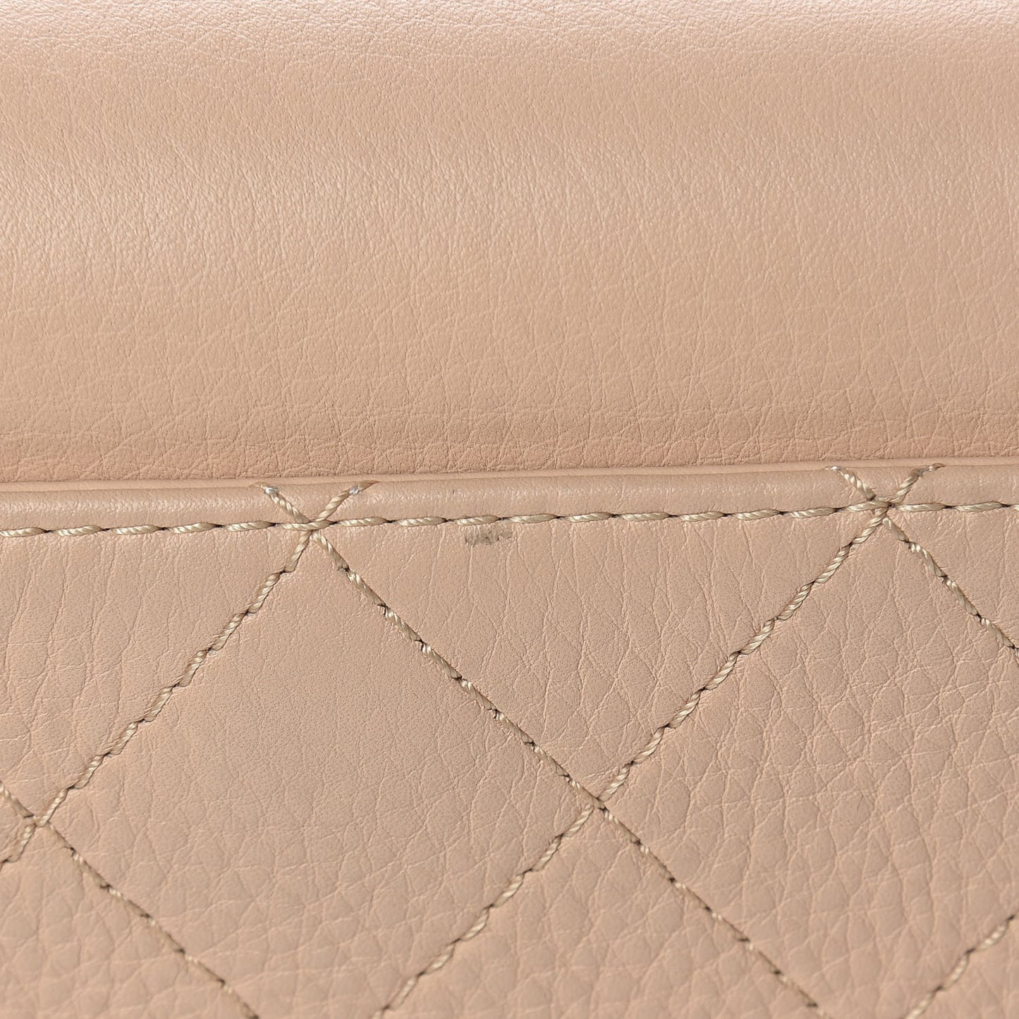 Grained Calfskin Archi Chic Flap Beige
