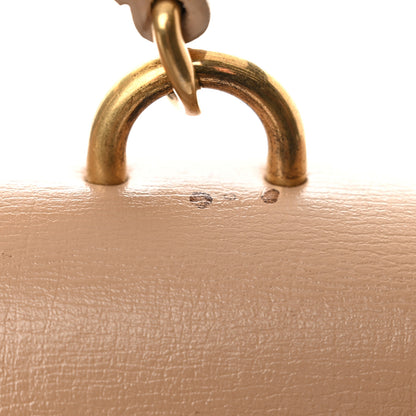 Saint Laurent Smooth Calfskin Medium Monogram Sunset Satchel Natural Tan 9 of 13