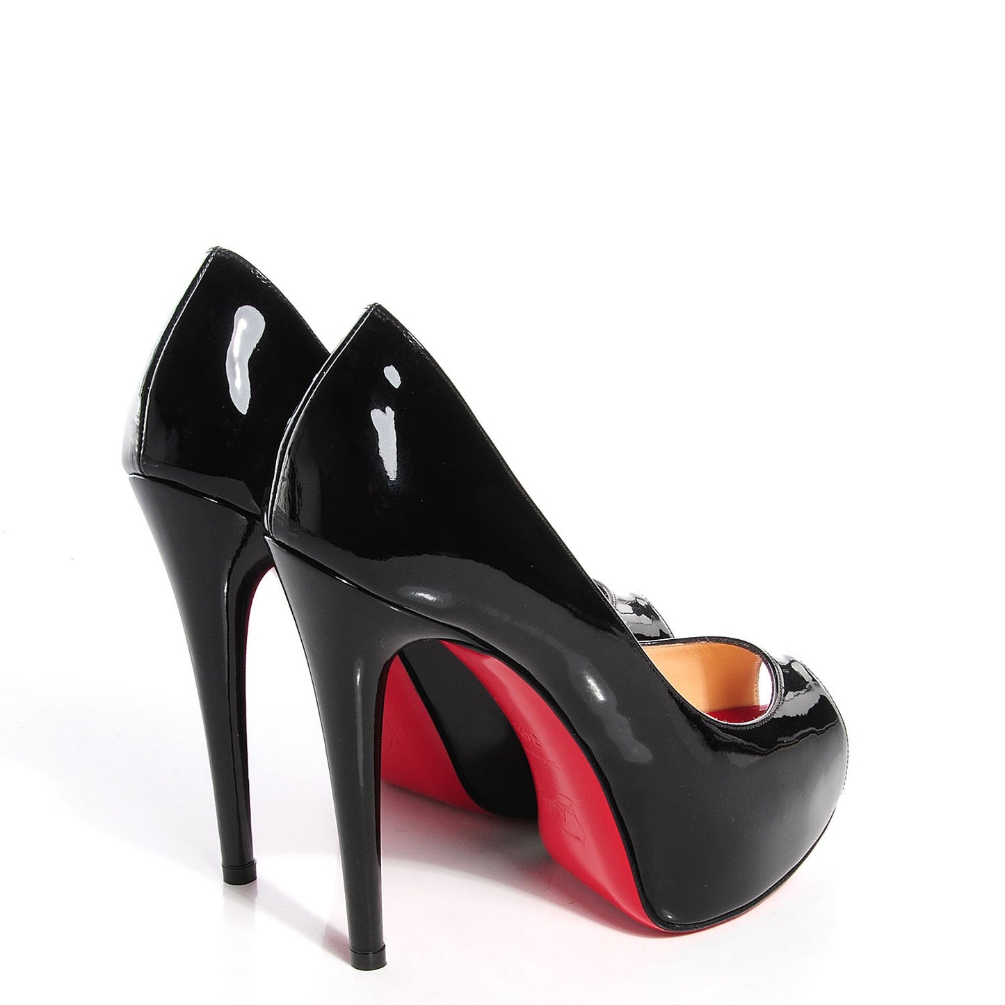Patent Very Prive 120 Pumps 34.5 Black Red