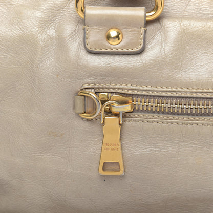 Prada Vitello Shine Antik Satchel Cammeo 12 of 13
