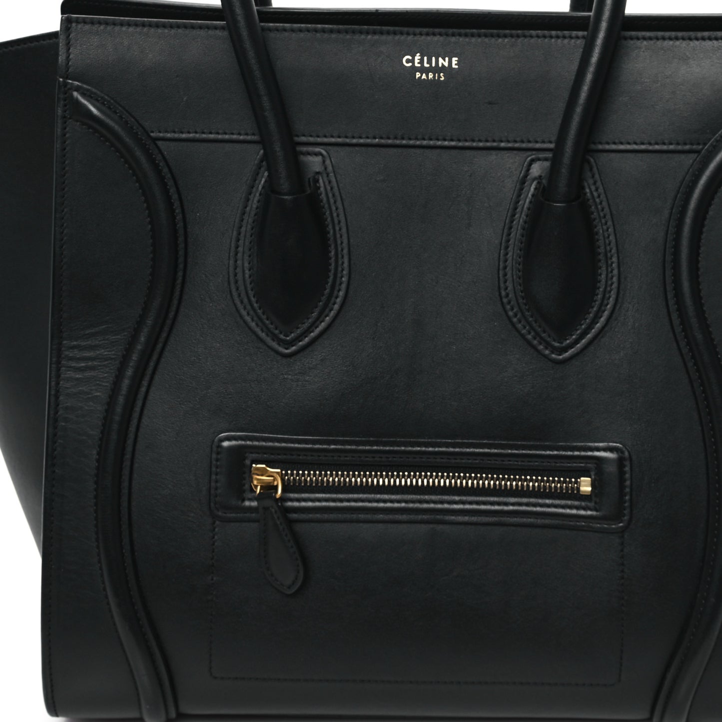 Smooth Calfskin Mini Luggage Black