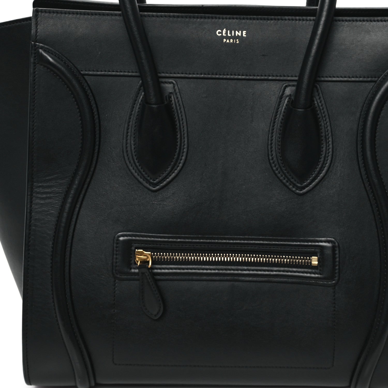Celine Smooth Calfskin Mini Luggage Black 7 of 12