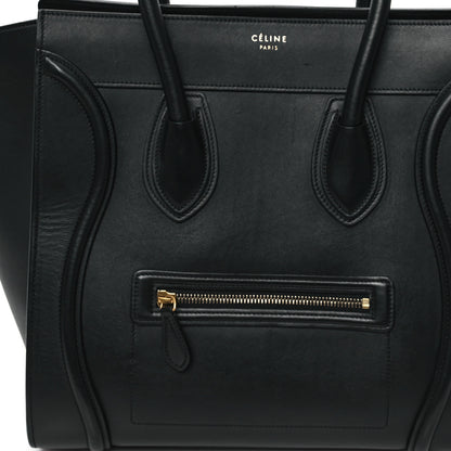 Celine Smooth Calfskin Mini Luggage Black 7 of 12