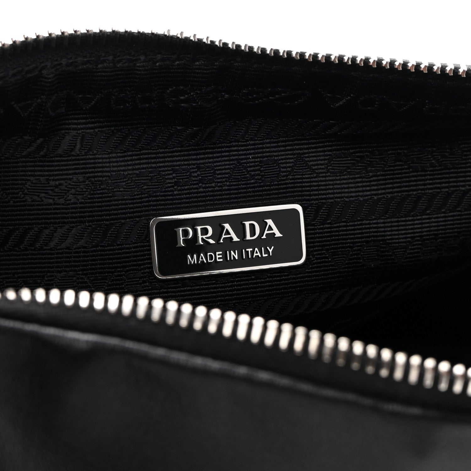 Prada Grace Lux Triangle Shoulder Bag Black 7 of 10