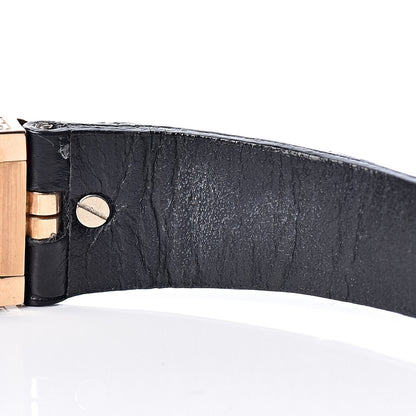 Audemars Piguet 18K Rose Gold Crocodile Diamond 14.5mm Charleston Quartz Watch 67028OR.Z Z.A002XX.0 1 7 of 8