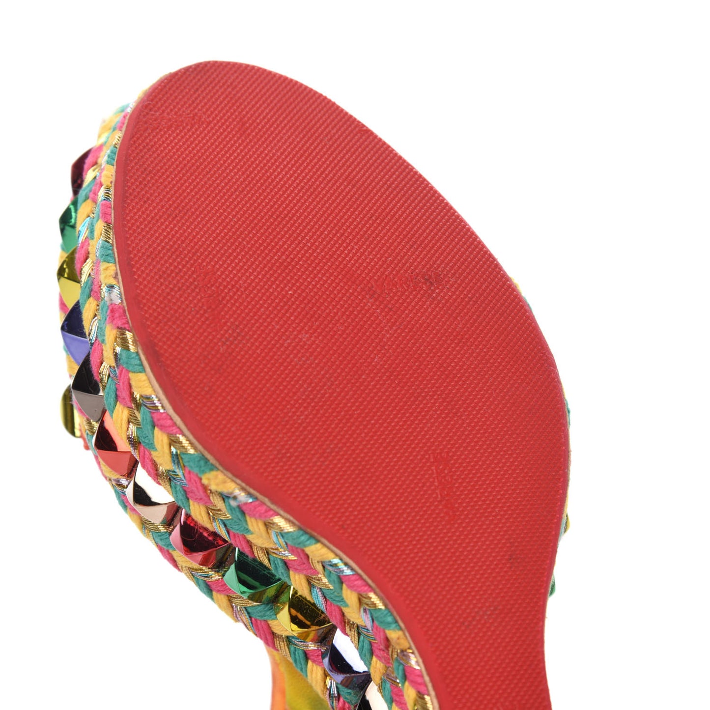 Lambskin Suede Cubana Cataclou 140 Wedge Sandals 35 Poppy