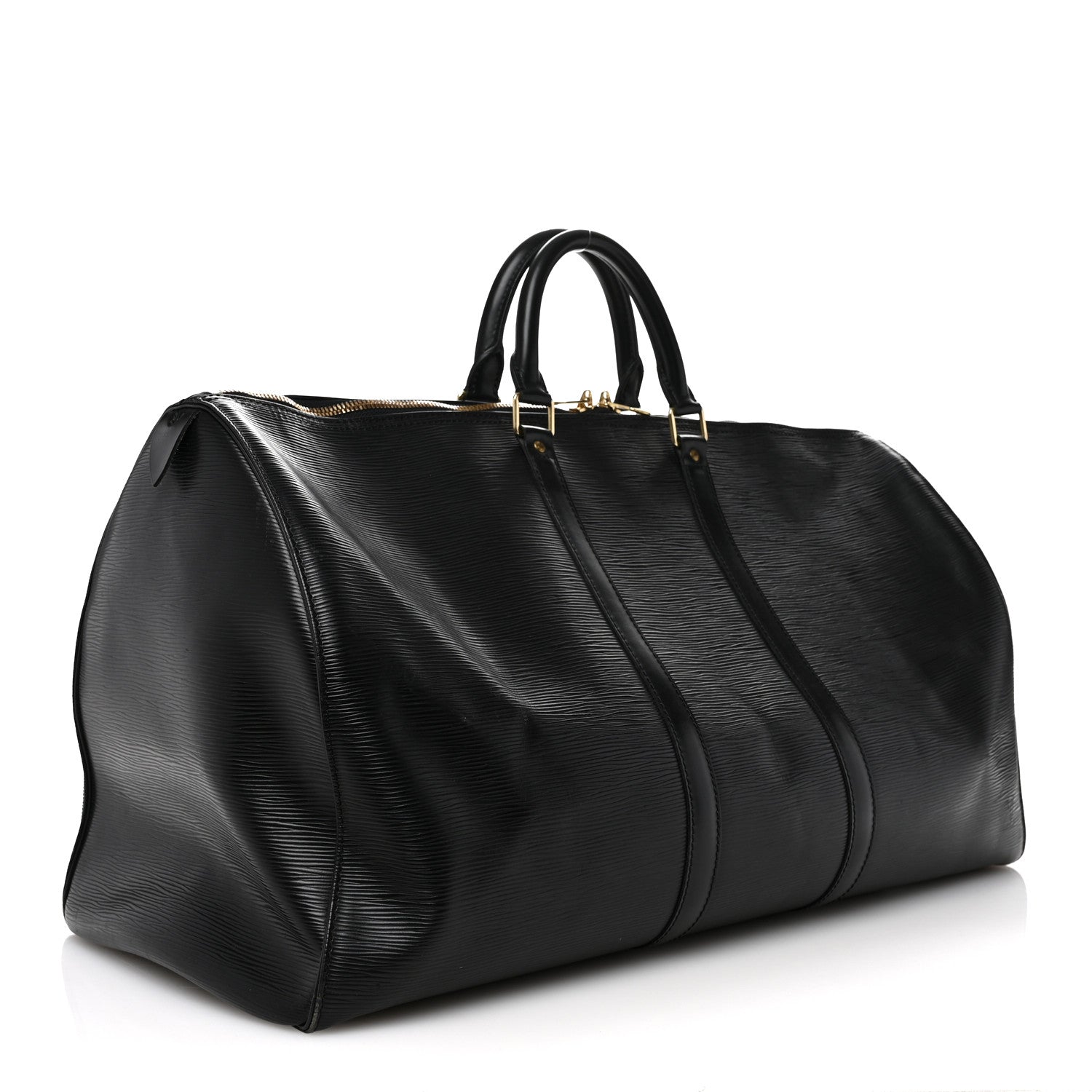 Louis Vuitton Epi Keepall 55 Black 2 of 13