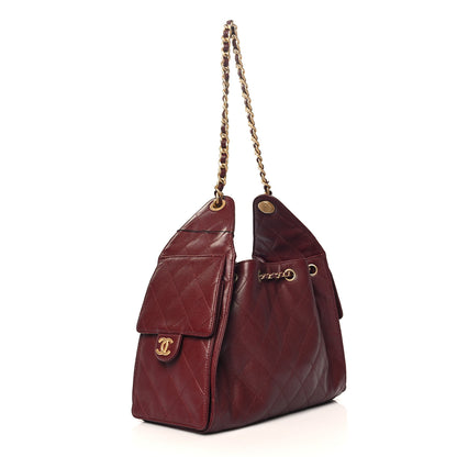 Chanel Caviar Quilted Small Chanel 25 Handbag Burgundy 2 of 11