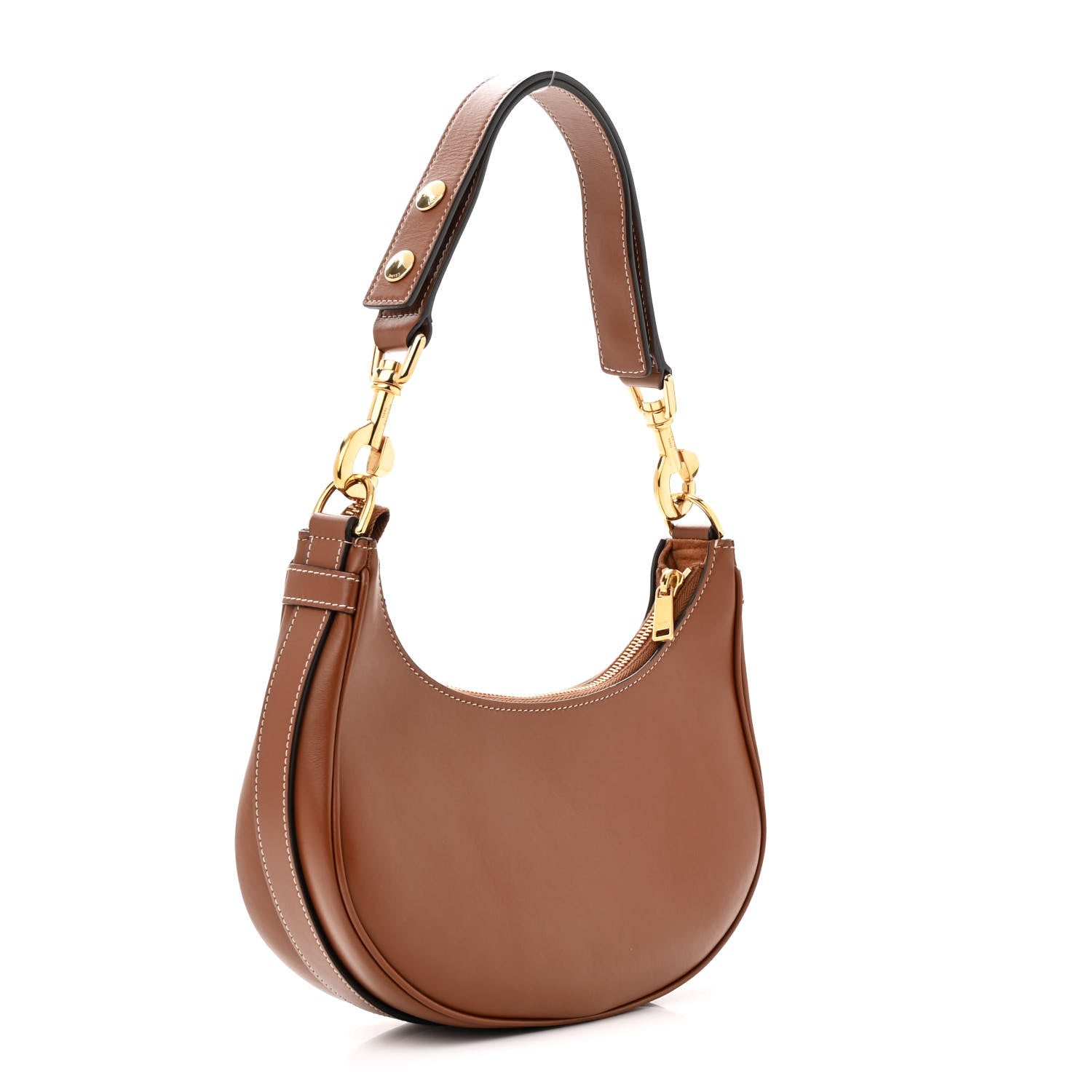 Celine Smooth Calfskin Medium Strap Ava Shoulder Bag Tan 3 of 19