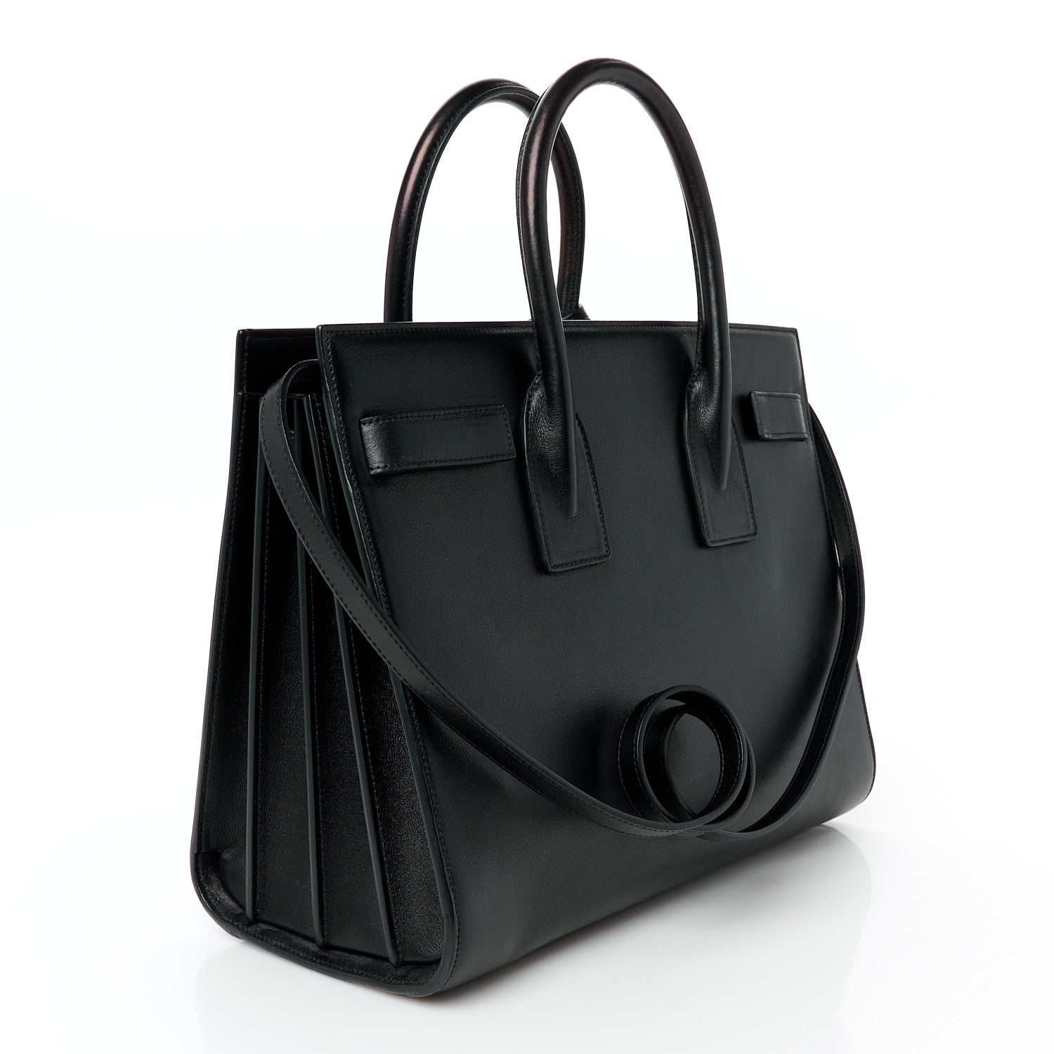 Saint Laurent Grained Calfskin Small Sac De Jour Black 3 of 11