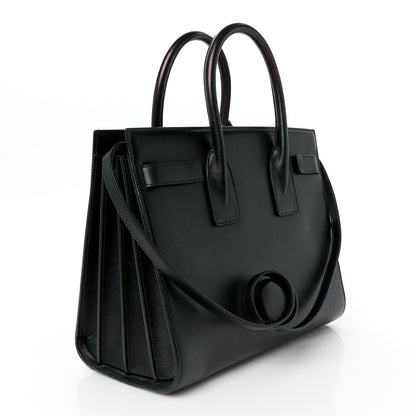 Saint Laurent Grained Calfskin Small Sac De Jour Black 3 of 11