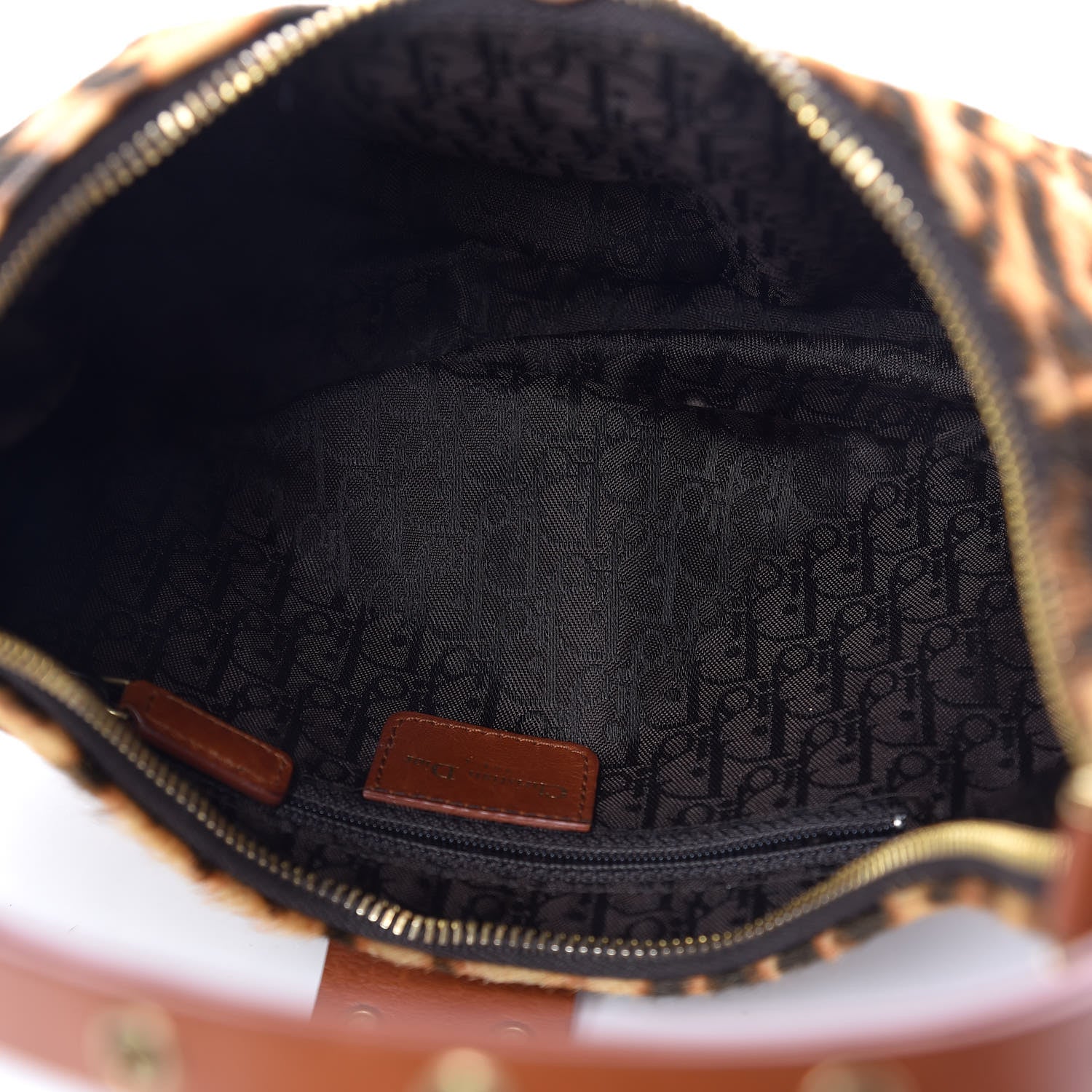 Christian Dior Pony Hair Leopard Print Street Chic Hobo 5 of 11
