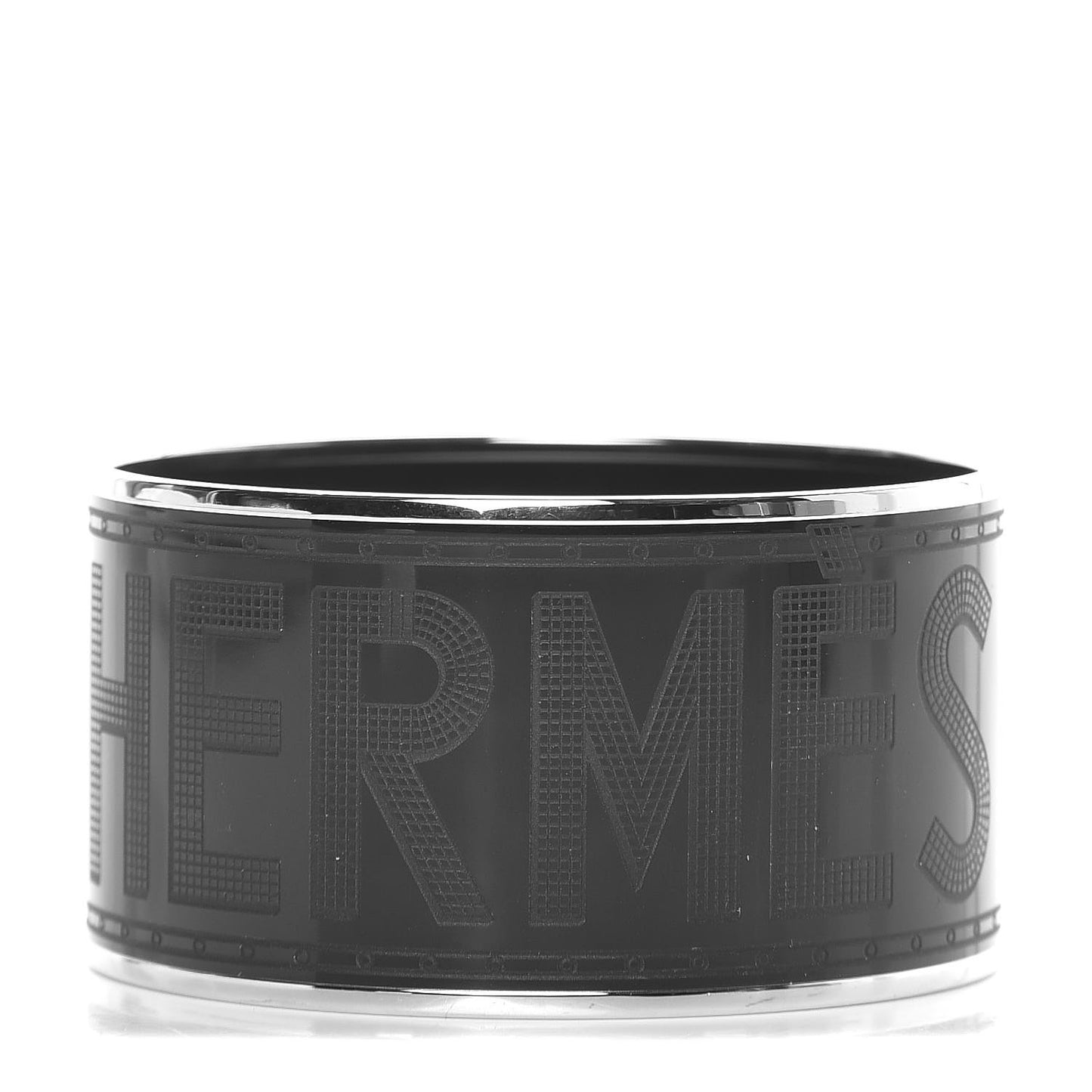 Enamel Printed Sellier Extra Wide Bracelet 65 Black
