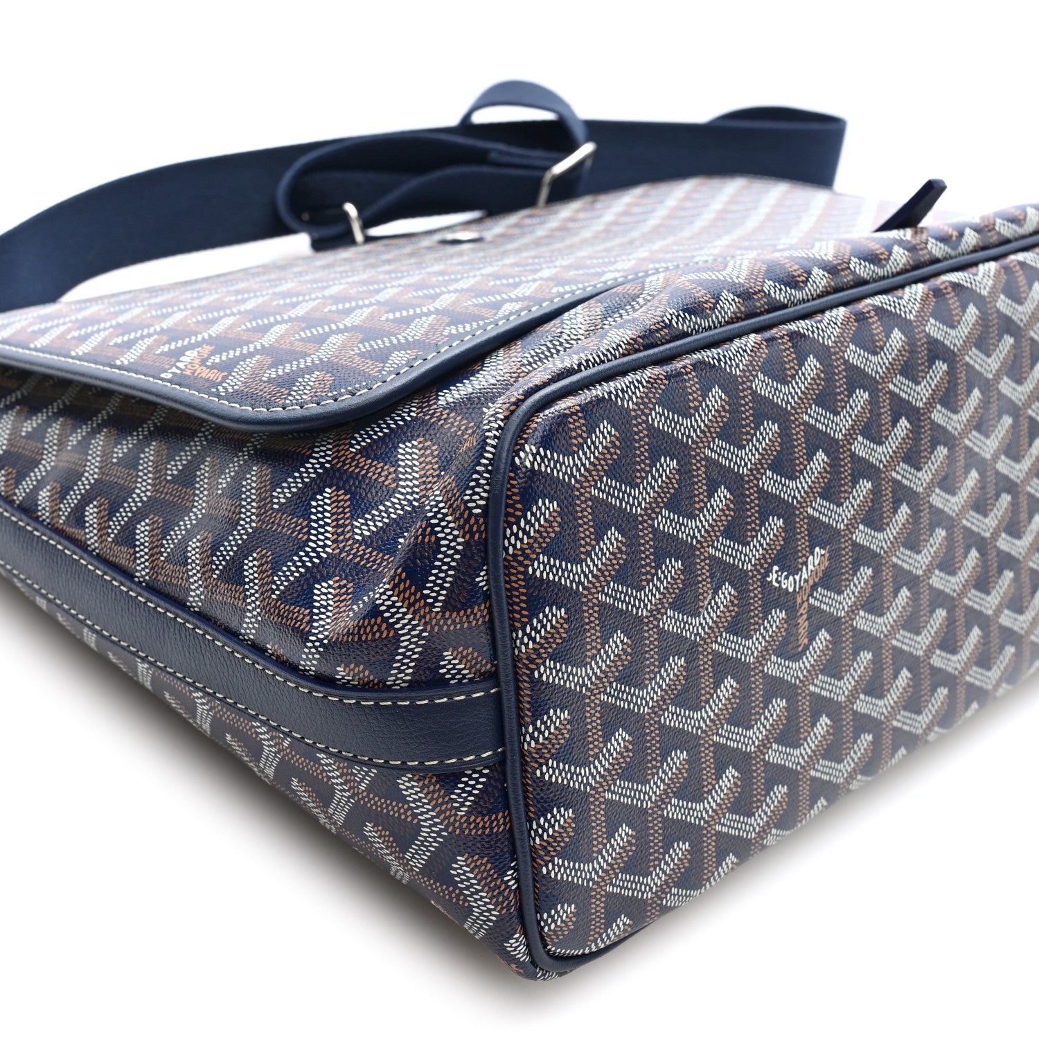 Goyard Goyardine Capetien Messenger Bag Navy 8 of 9
