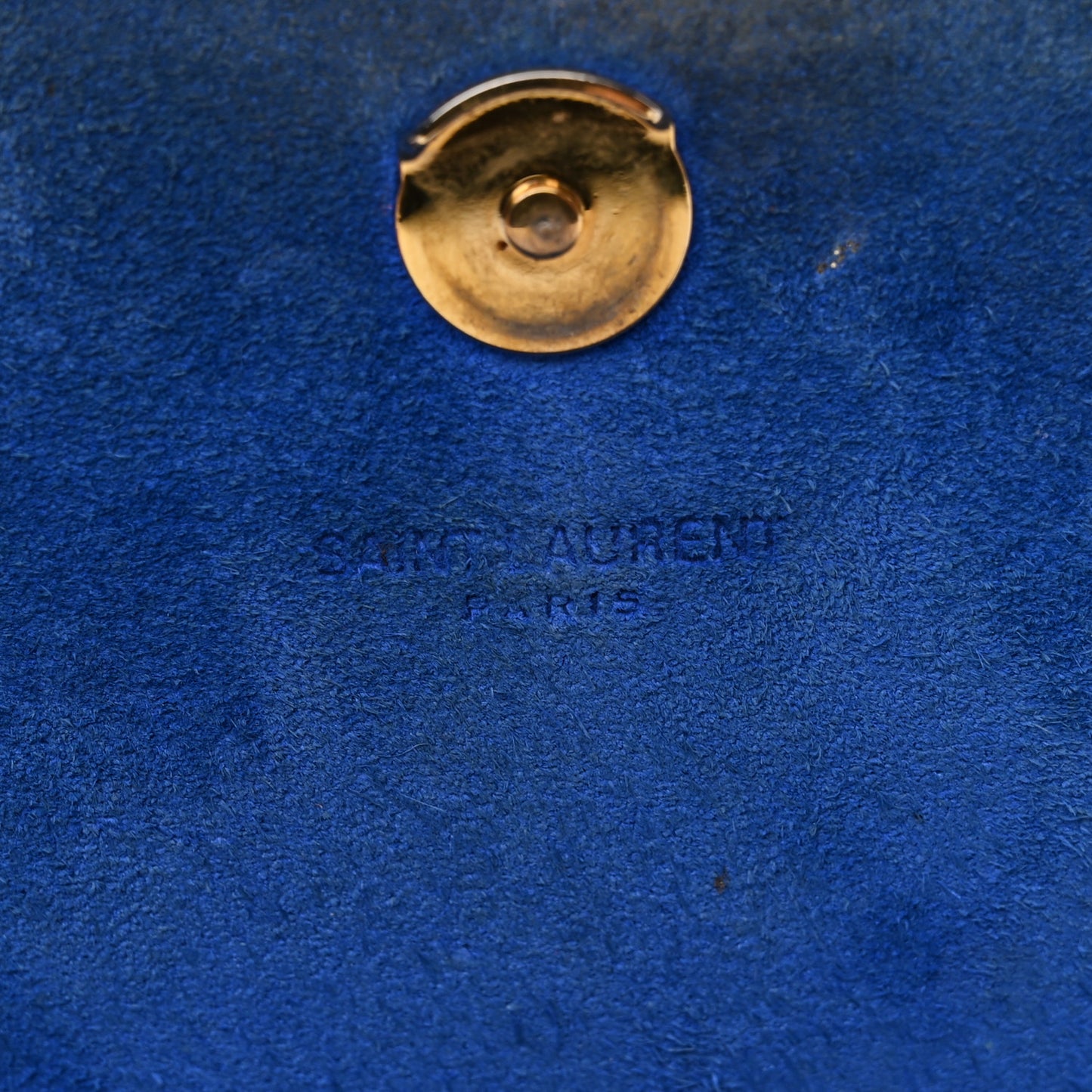 Grain De Poudre Small Classic Monogram Kate Satchel Royal Blue