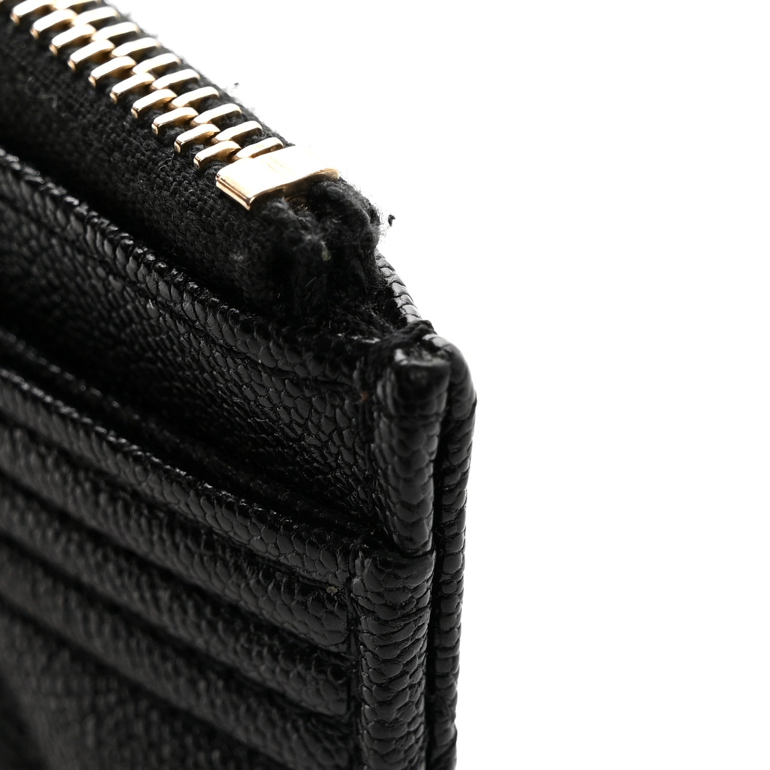 Chanel Caviar Quilted Classic Zip Boy Pouch Black 8 of 9