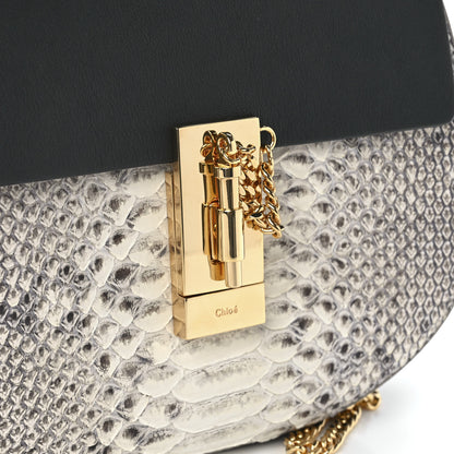 Chloe Python Smooth Calfskin Mini Drew Shoulder Bag 9 of 13