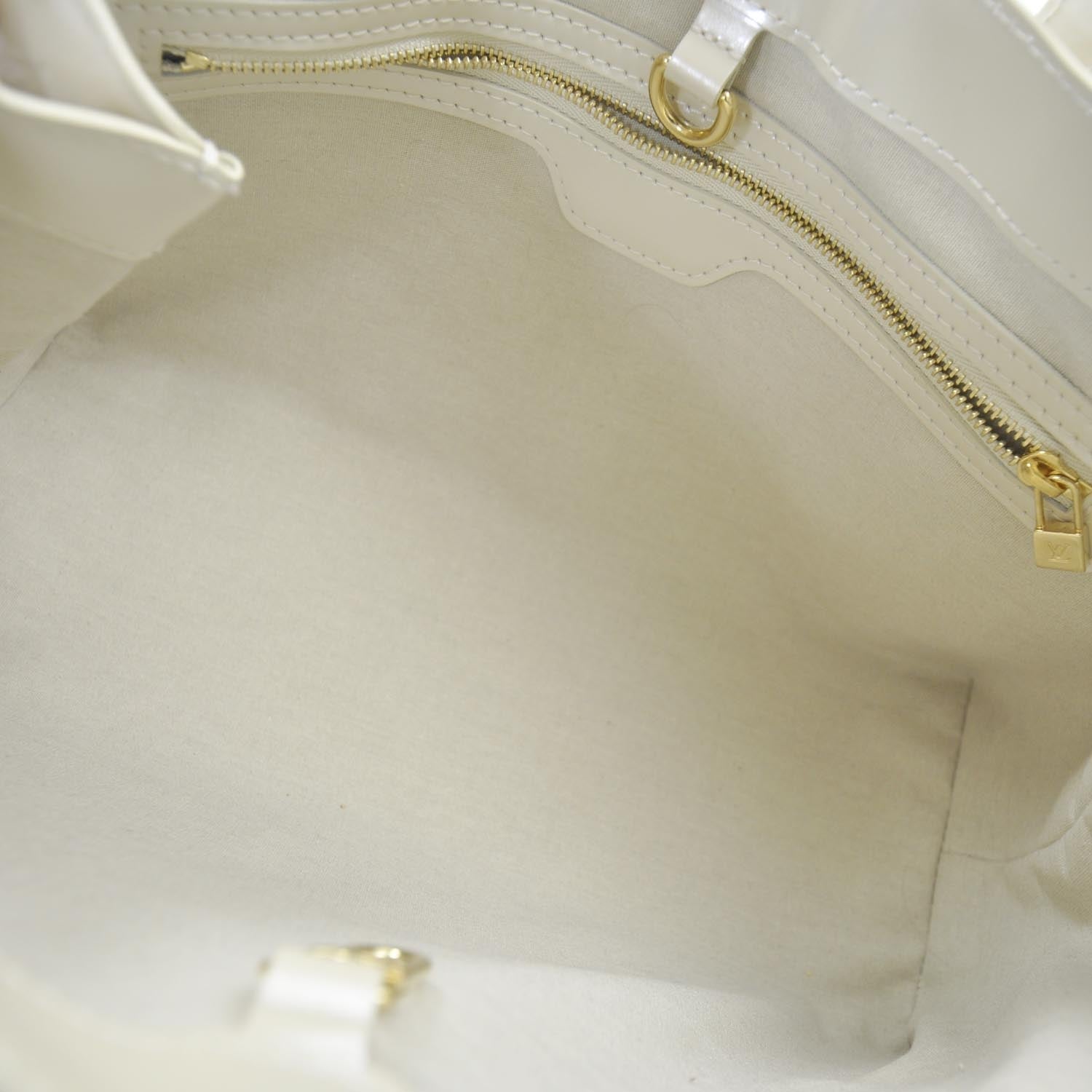 Louis Vuitton Vernis Wilshire PM Perle Pearl 6 of 8