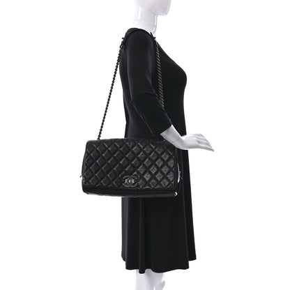 Chanel Goatskin Quilted Large City Rock Flap Black 2 of 10