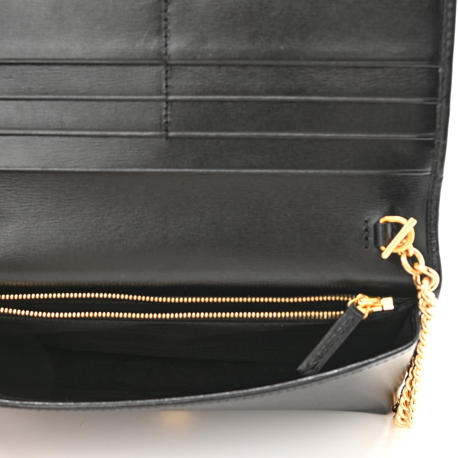 Gucci Boarded Plutone Calfskin Horsebit 1955 Wallet On Chain Black 5 of 10