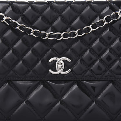 Chanel Vinyl Quilted In the Business Flap Bag Black 20 of 22