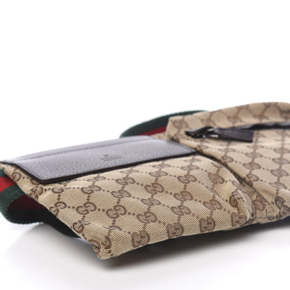 Gucci GG Monogram Double Pocket Belt Bag Dark Brown 9 of 11