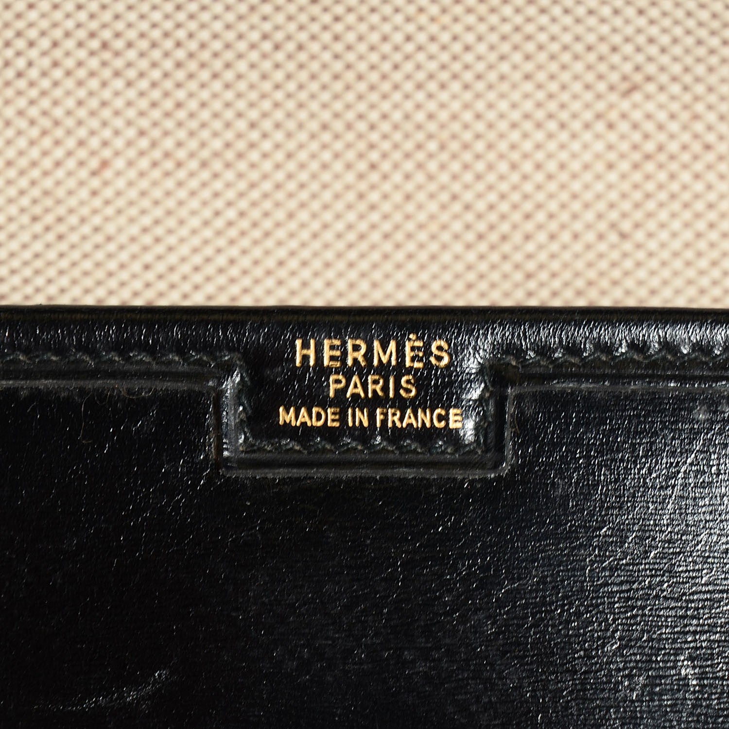 Hermes Veau Box Jige PM Clutch Black 12 of 14
