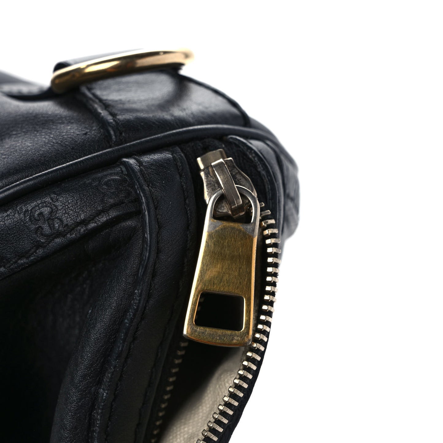 Calfskin Microguccissima Trim Medium Boston Black
