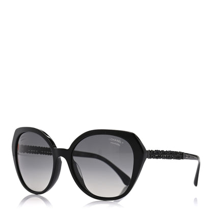Chanel Acetate Cat Eye 5375 Sunglasses Black 1 of 7