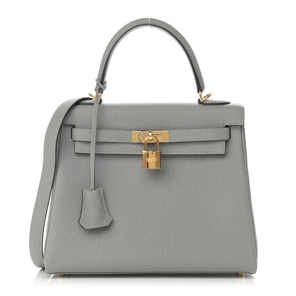 Hermes Togo Kelly Retourne 25 Gris Mouette 1 of 11