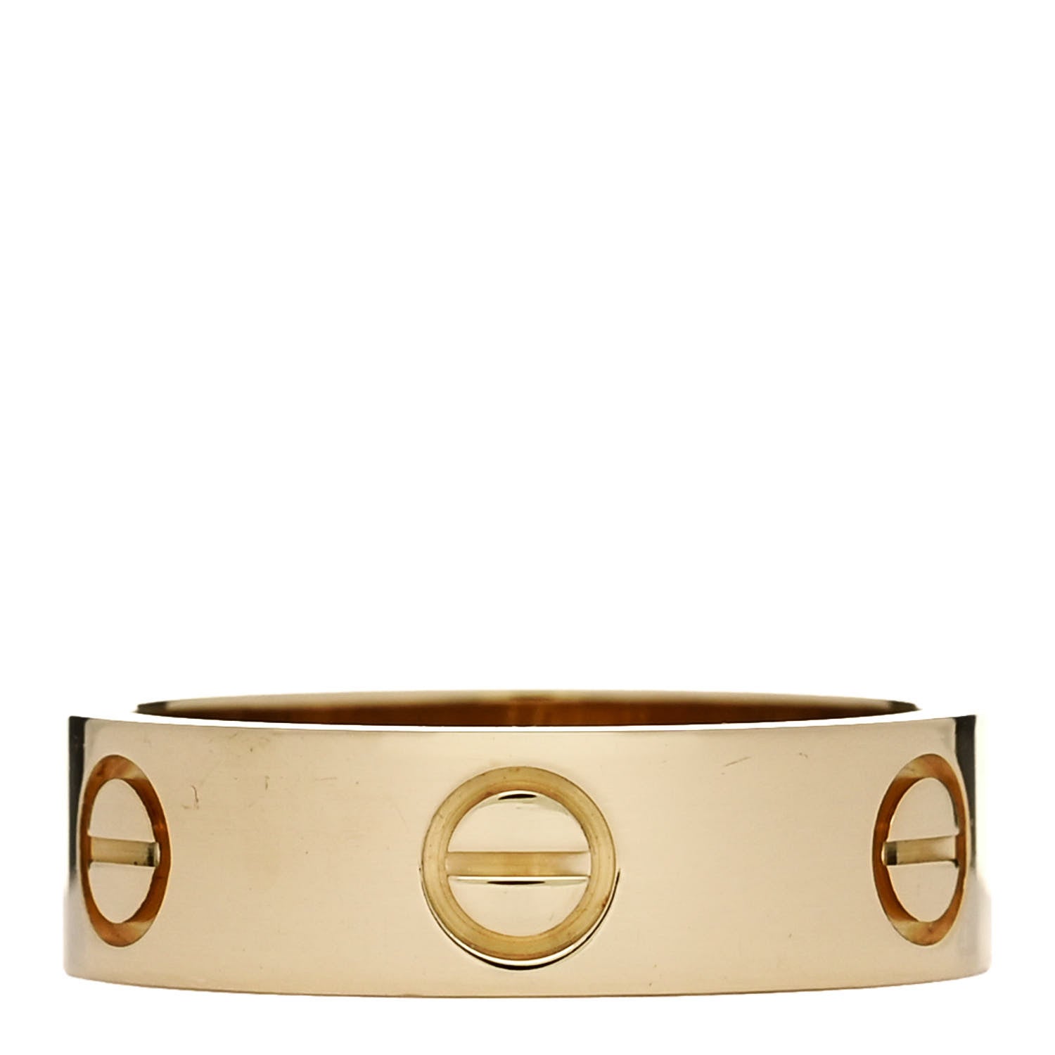 Cartier 18K Yellow Gold 5.5mm LOVE Ring 53 6.5 3 of 4