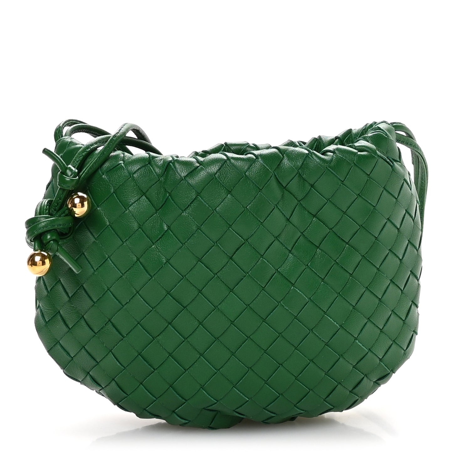 Nappa Intrecciato Mini Bulb Racing Green