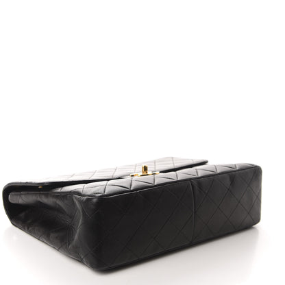 Chanel Lambskin Quilted Jumbo Single Flap Black 5 of 11