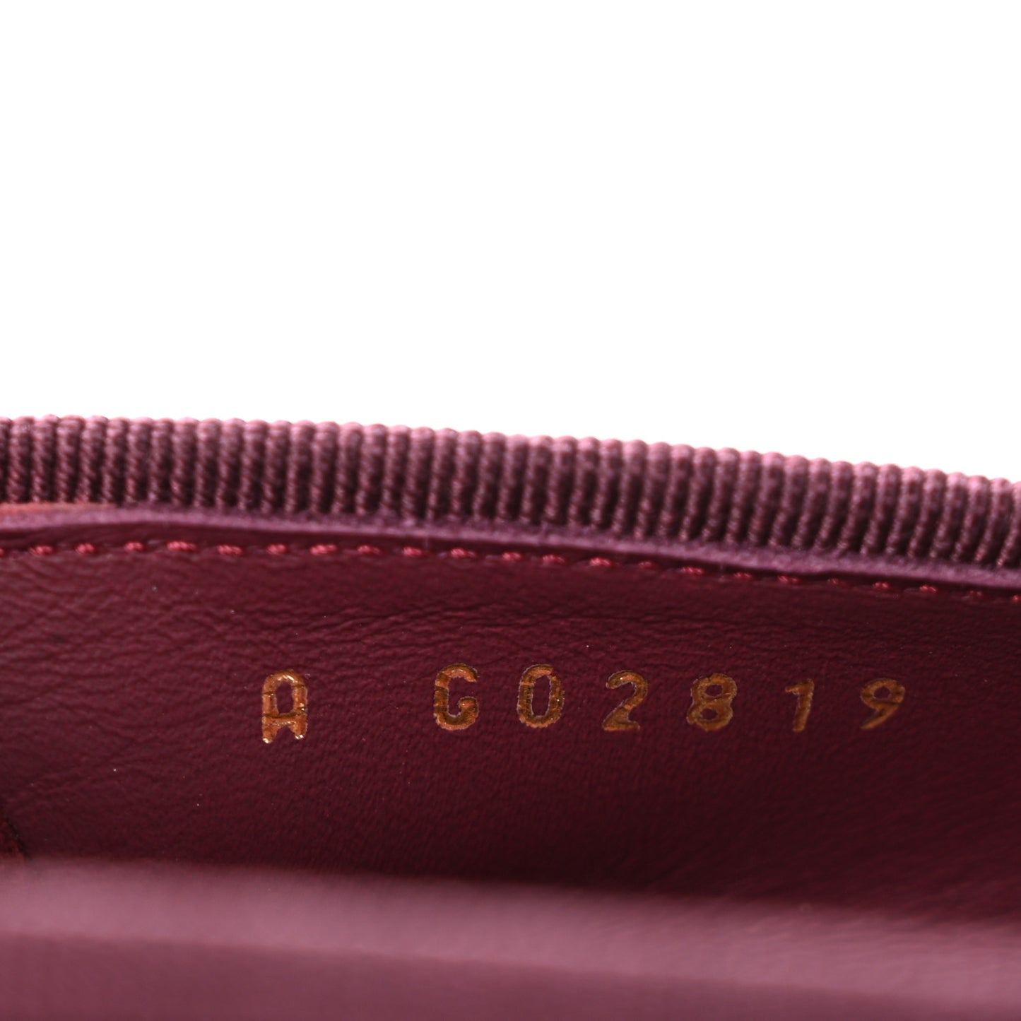 Suede Calfskin Patent Cap Toe CC Ballerina Flats 38.5 Burgundy