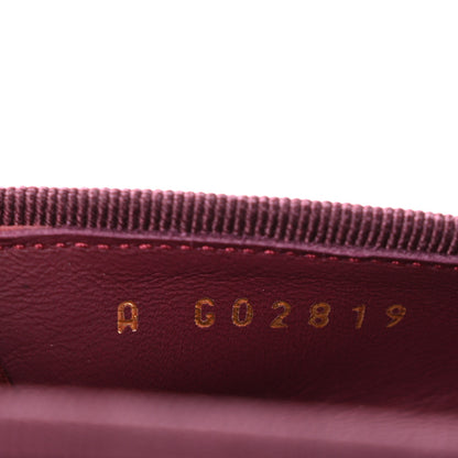 Chanel Suede Calfskin Patent Cap Toe CC Ballerina Flats 38.5 Burgundy 9 of 9