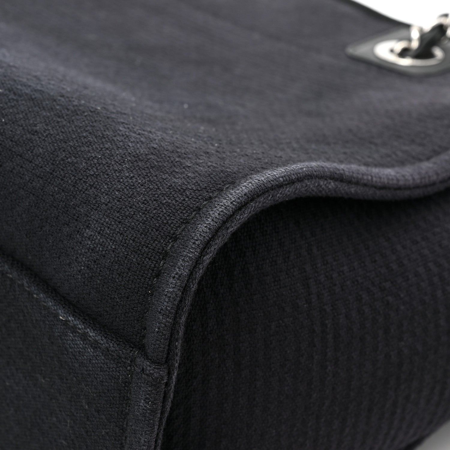 Chanel Mixed Fibers Small Deauville Tote Black 15 of 15