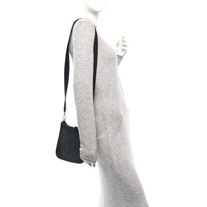 Hermes Taurillon Clemence Evelyne TPM Black 2 of 12