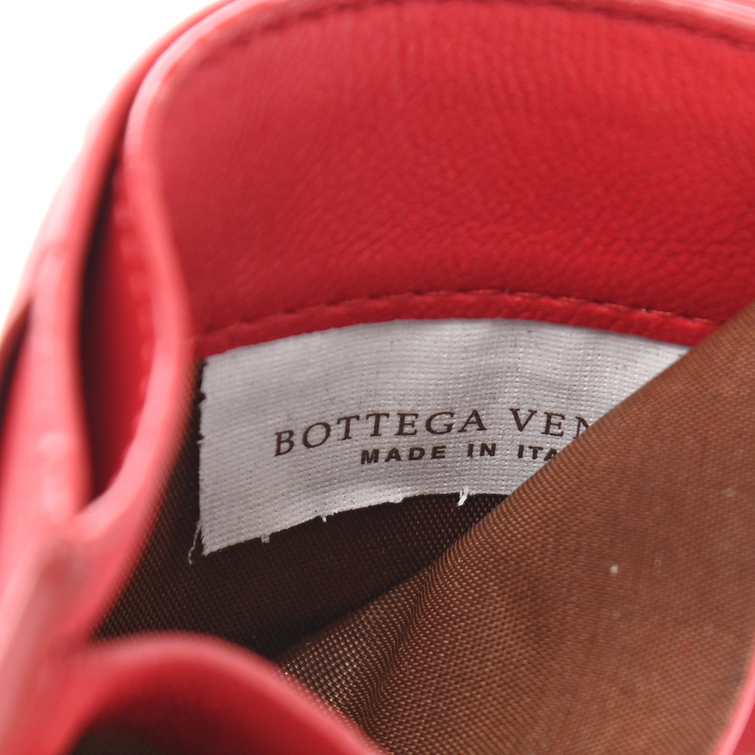 Bottega Veneta Nappa Maxi Intrecciato Card Holder Red 7 of 11