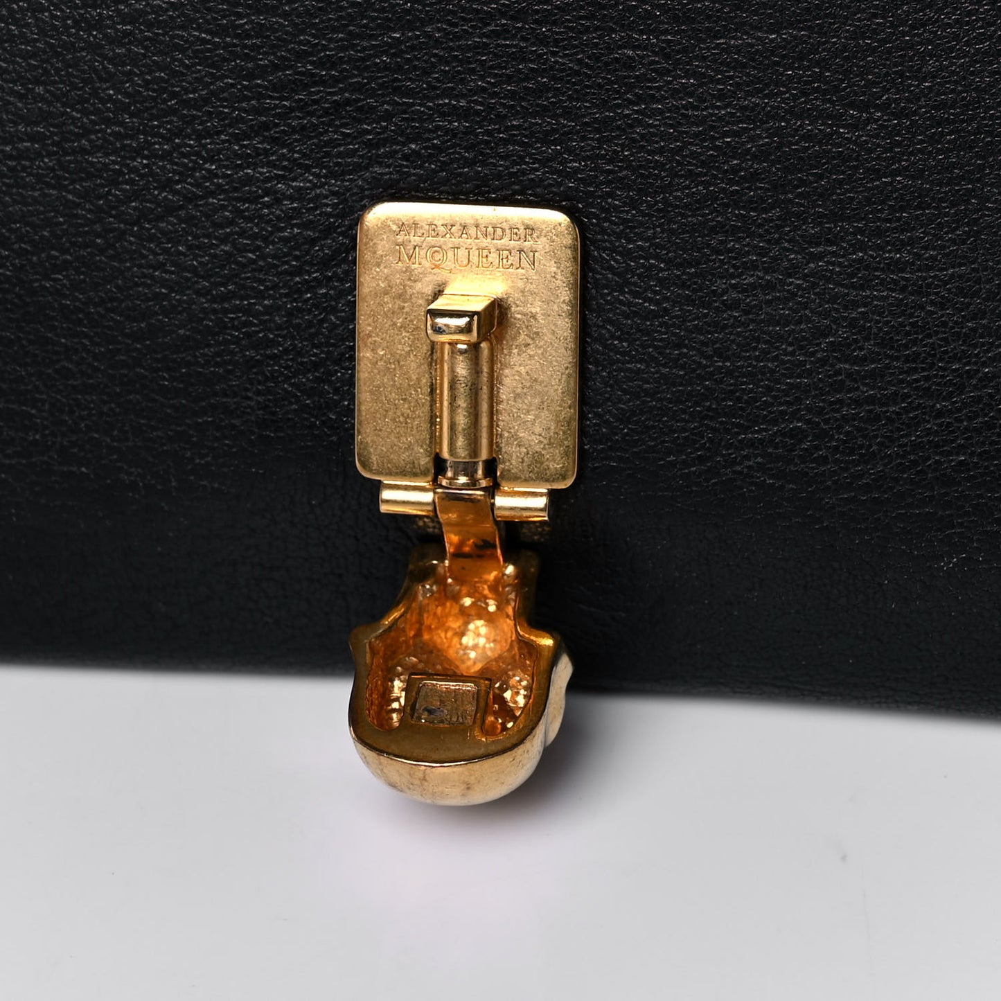 Calfskin Skull Continental Wallet Black