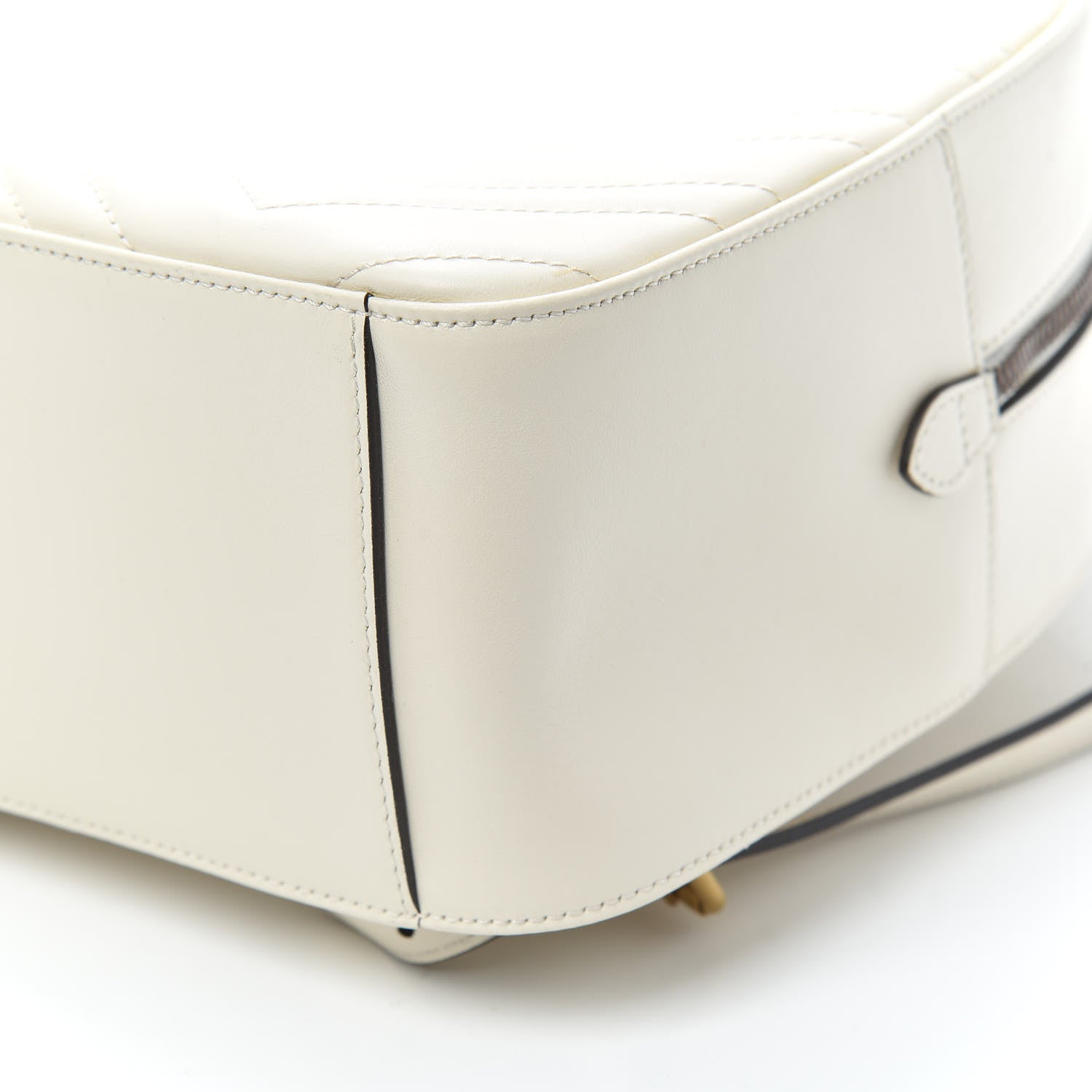 Gucci Calfskin Matelasse GG Marmont Dome Backpack White 9 of 9