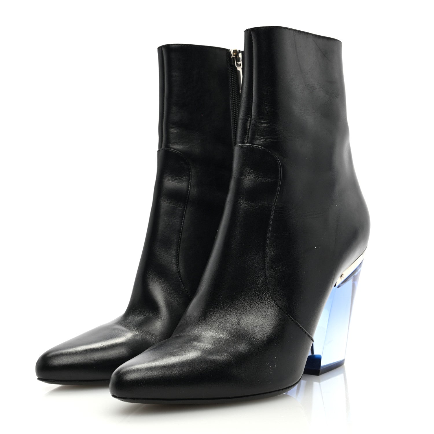 Christian Dior CHRISTIAN DIOR Soft Calfskin Ankle Boots 41 Black 2 of 8