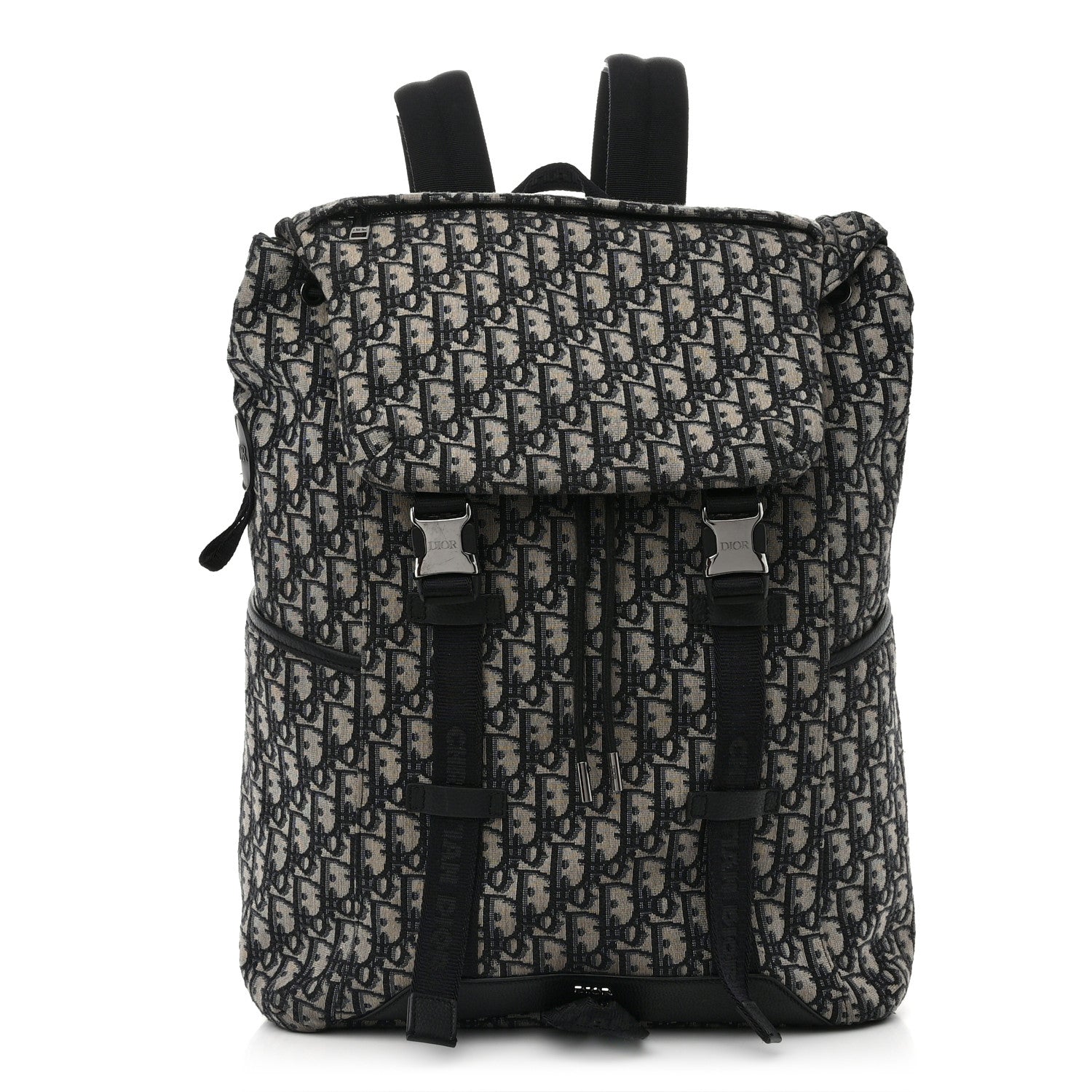 Christian Dior Oblique Explorer Backpack Blue Black 1 of 18