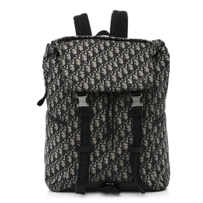 Christian Dior Oblique Explorer Backpack Blue Black 1 of 18