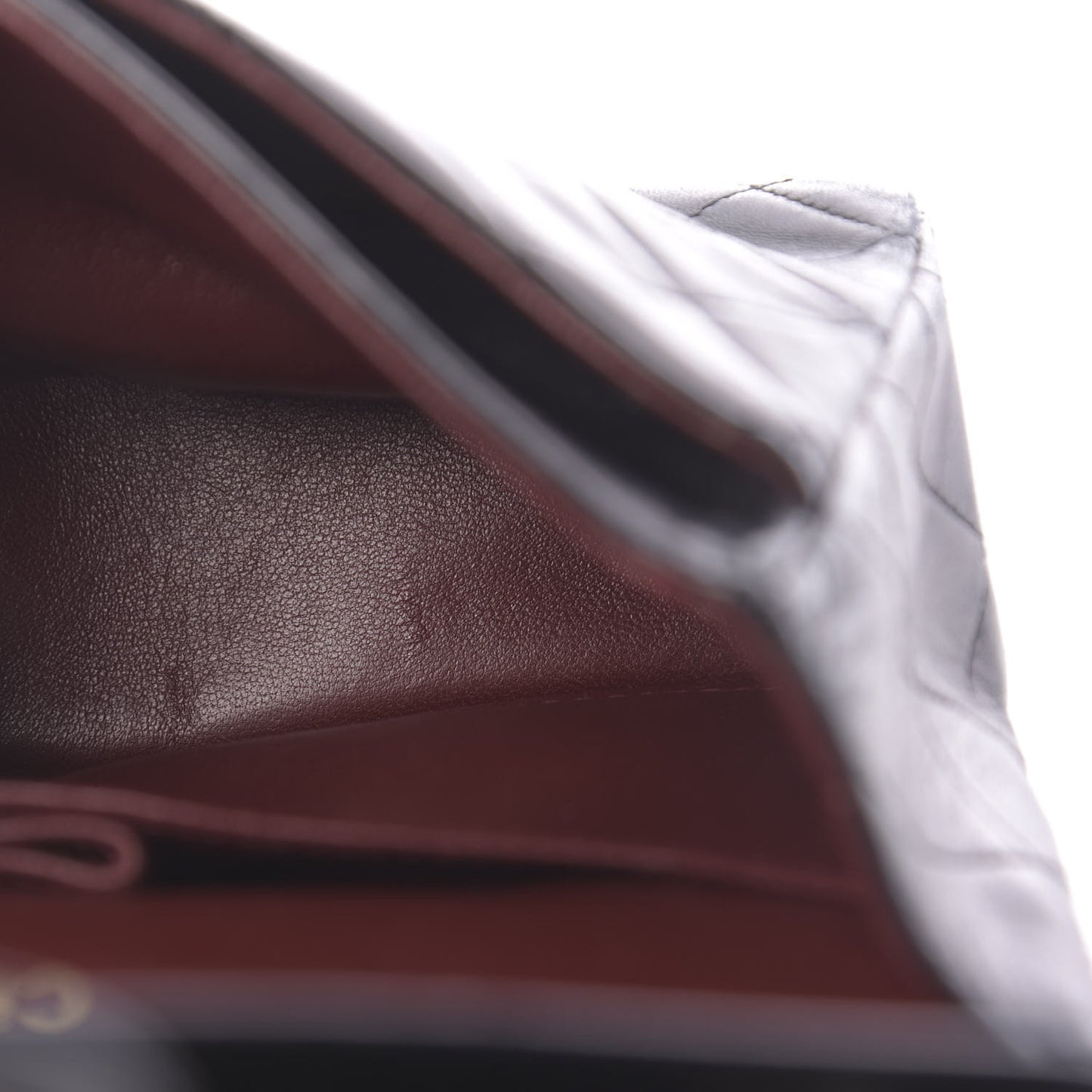 Lambskin Quilted Small Double Flap Black