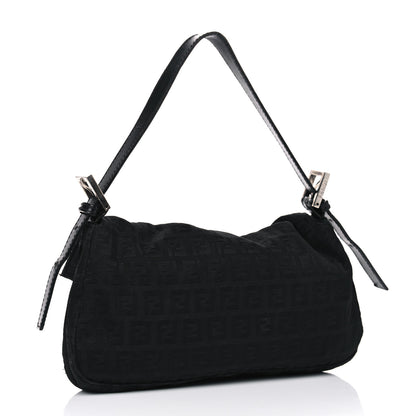 Fendi Zucchino Baguette Black 4 of 13
